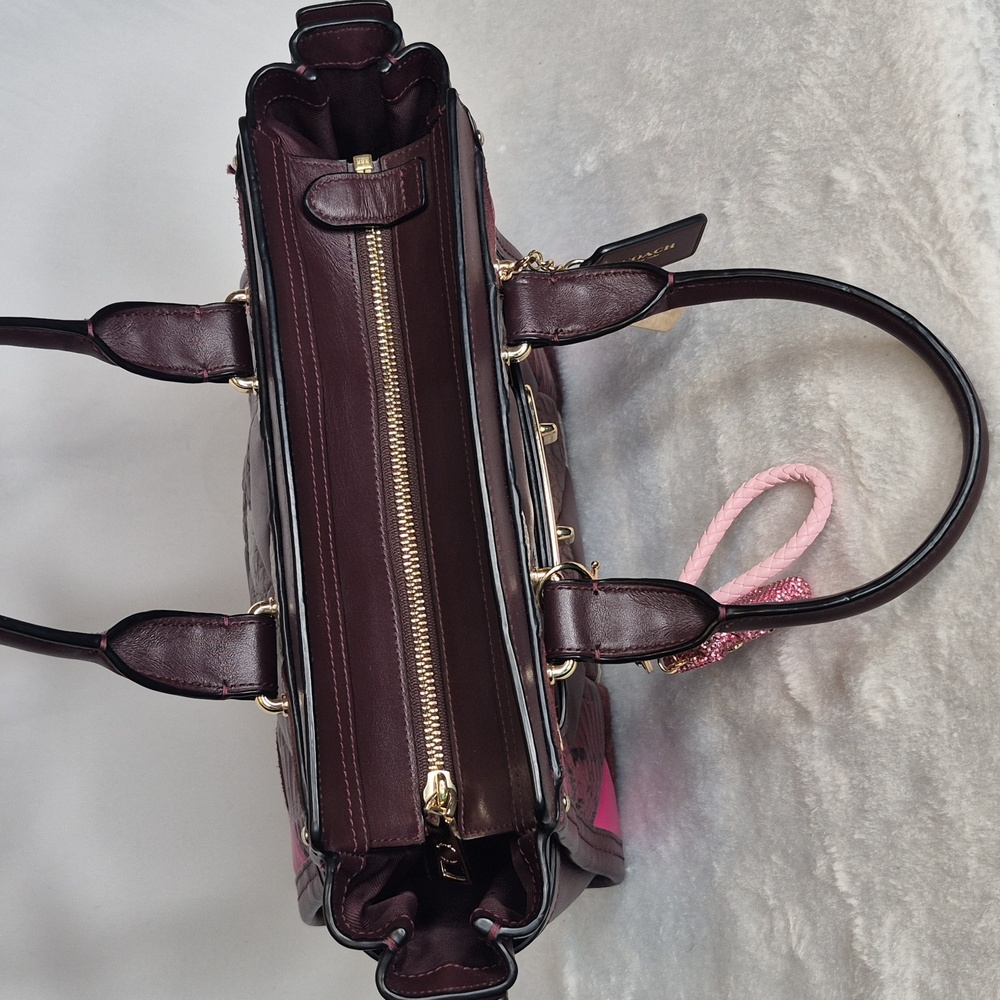 Coach Swagger Leather Patchwork Tote Handbag With… - image 8